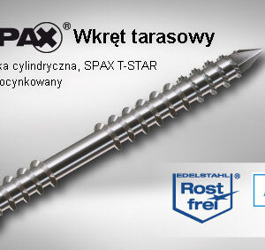 Wkręty Spax-D 5,0x60 A2 TX Srebrne (100)