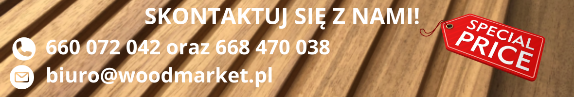 Baner WoodMarket - sklep z materiałami budowlanymi i drewnem tarasowym
