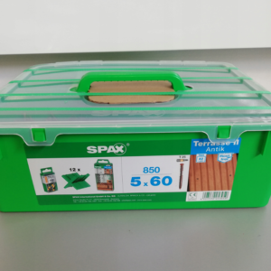 SPAX TARAS ZESTAW 5x60 A2 (850szt) BITY WIERTŁO
