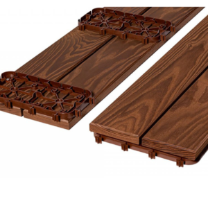 Deska tarasowa Thermo Jesion QuickDeck 32x238mm 1,714m2 gładka Thermory