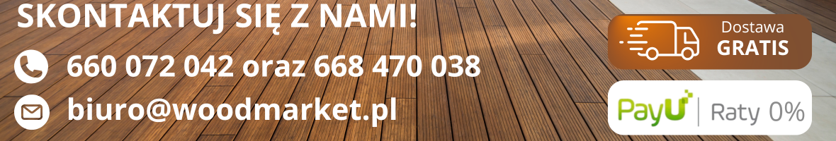 Baner WoodMarket - deski tarasowe i elewacyjne, zamów teraz